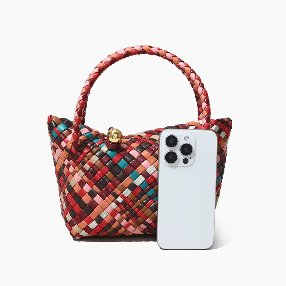 Multicolor Woven Handbag