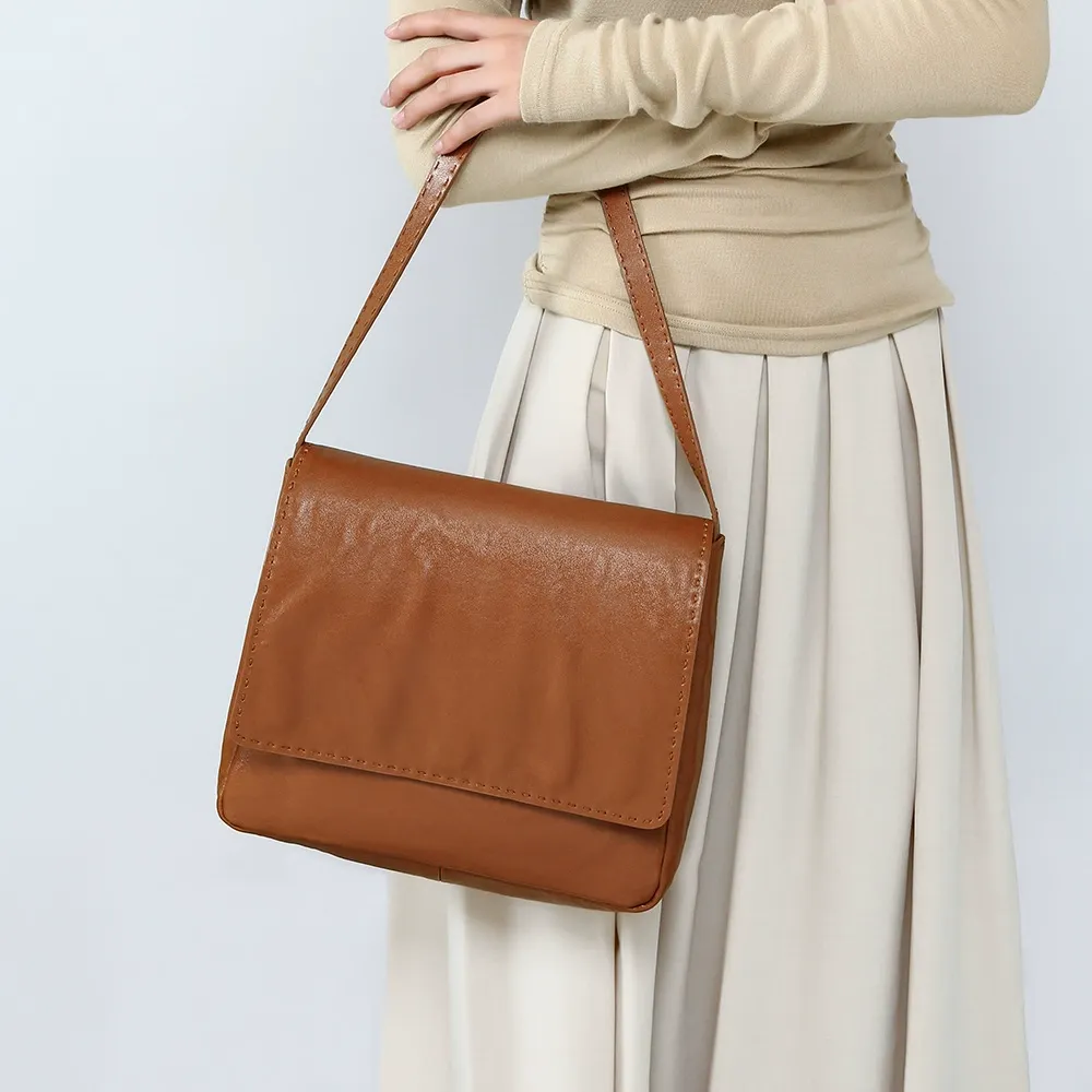 Timeless Minimalist Elegance Vintage Square Shoulder Bag