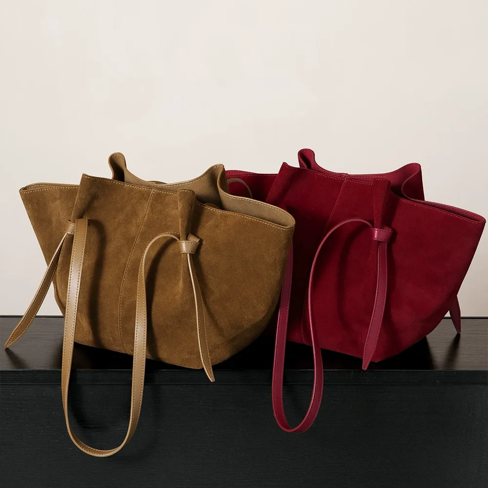 Classic Brown Minimalist Shoulder Handbag