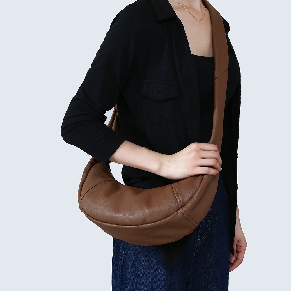 Soft Crescent Shoulder Bag
