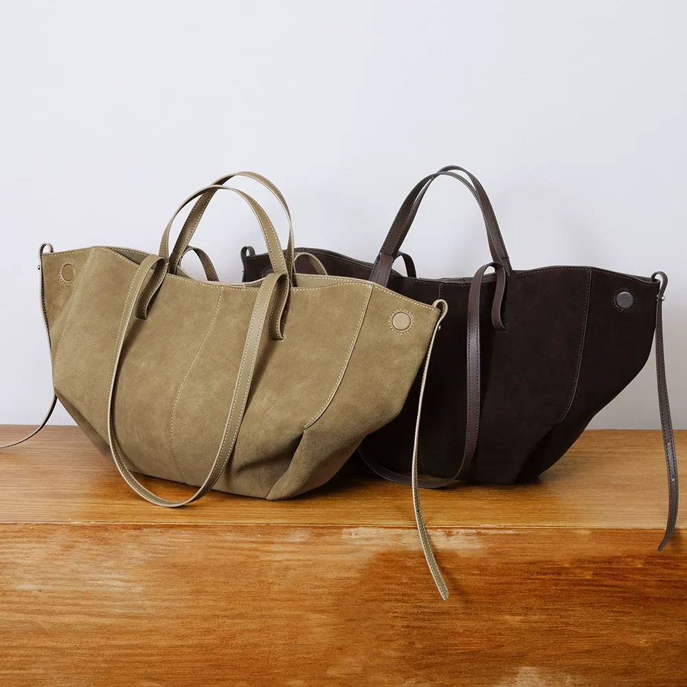 Oversized Suede Tote Bag