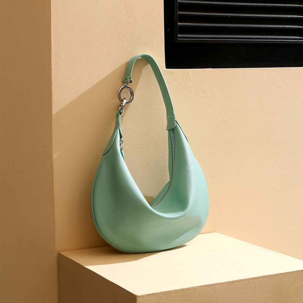 Mint Green Crescent Shoulder Bag