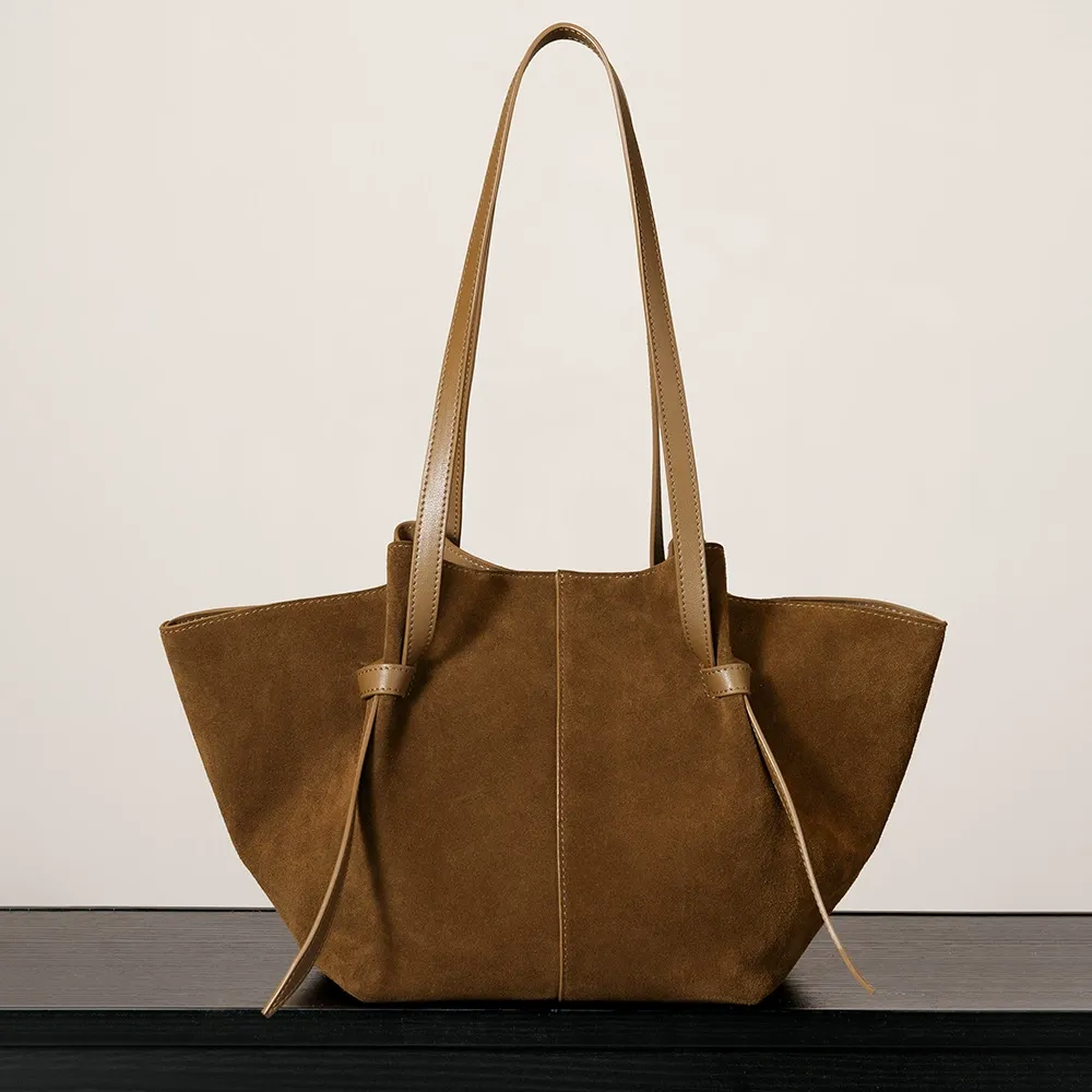 Classic Brown Minimalist Shoulder Handbag