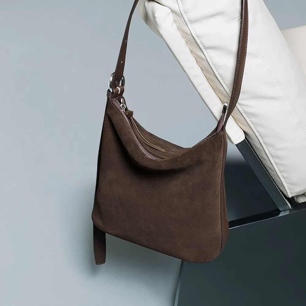Classic Suede Shoulder Bag