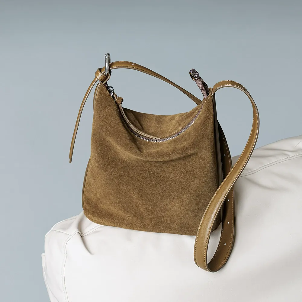Classic Suede Shoulder Bag