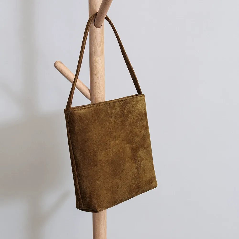 Square Suede Tote Bag