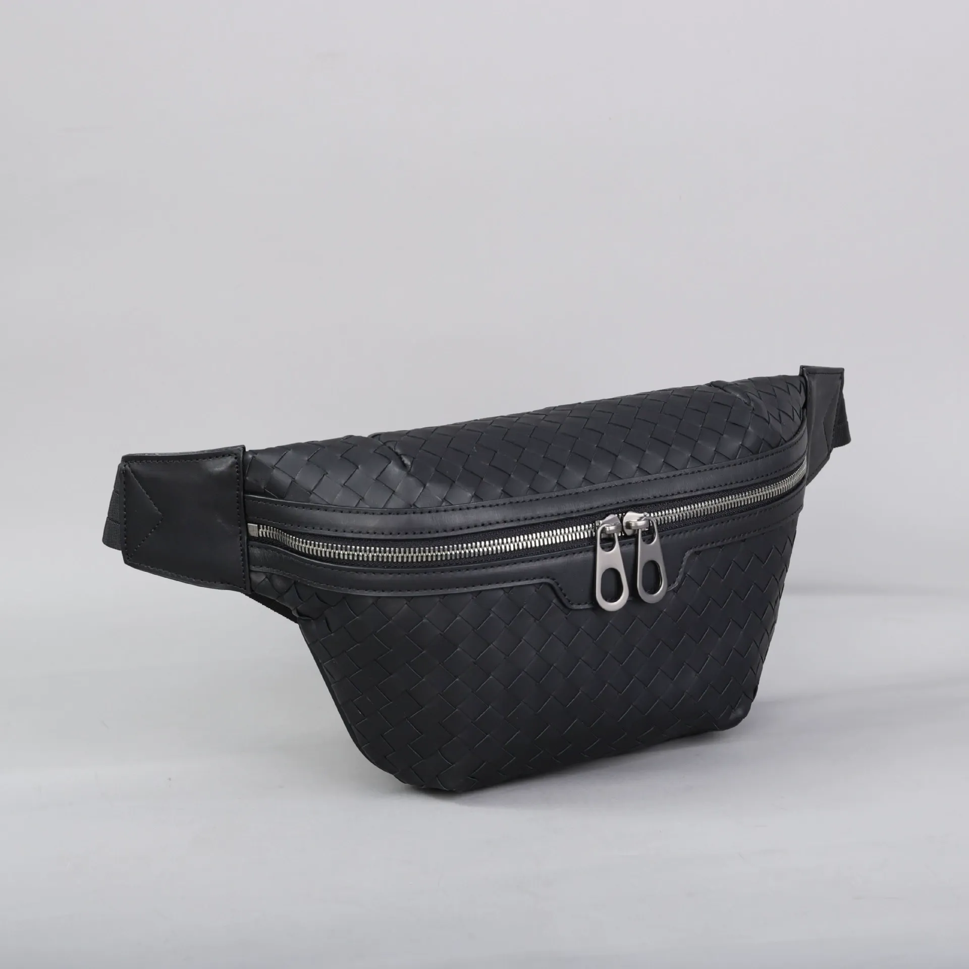 Elite Weave Leather Waist Bag