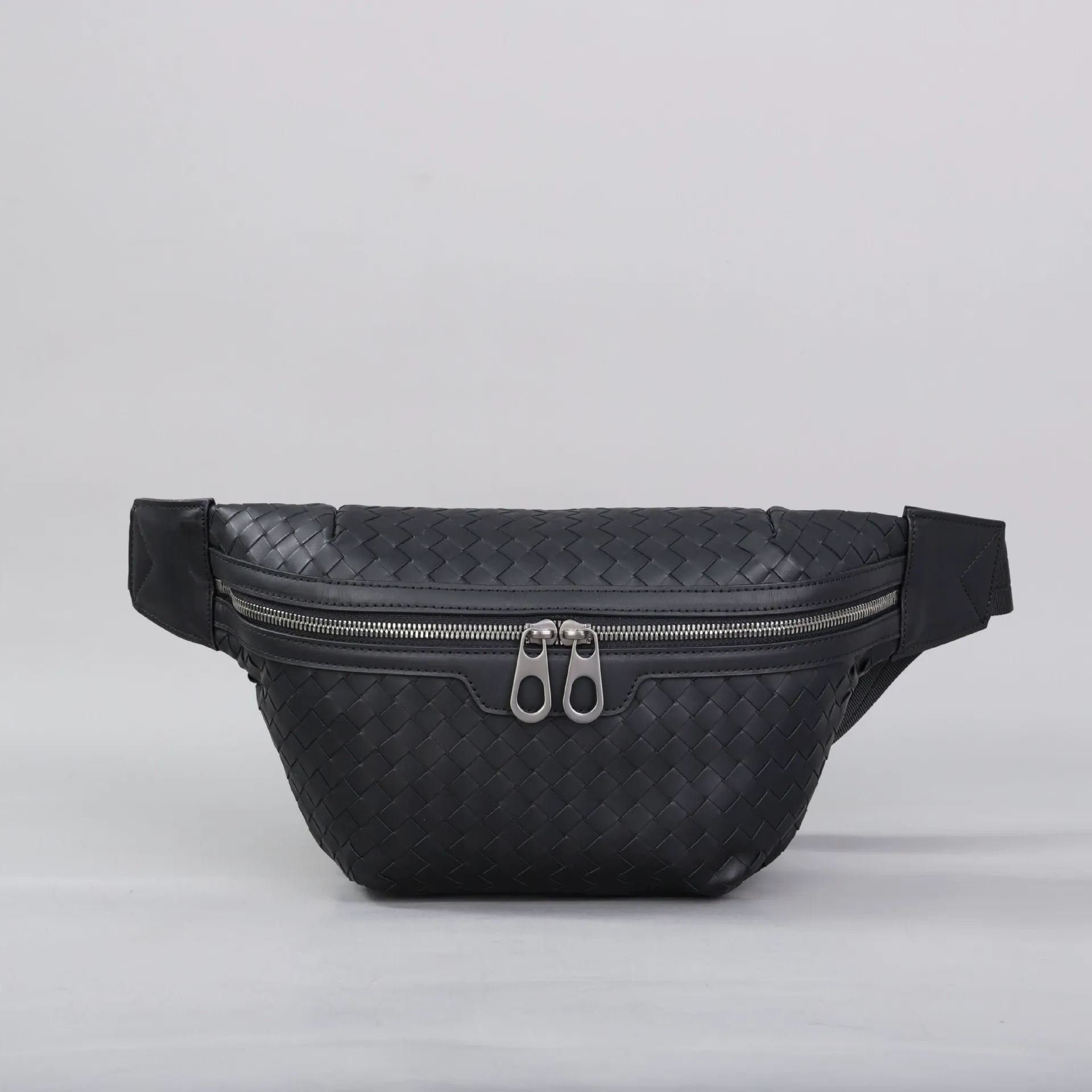 Elite Weave Leather Waist Bag