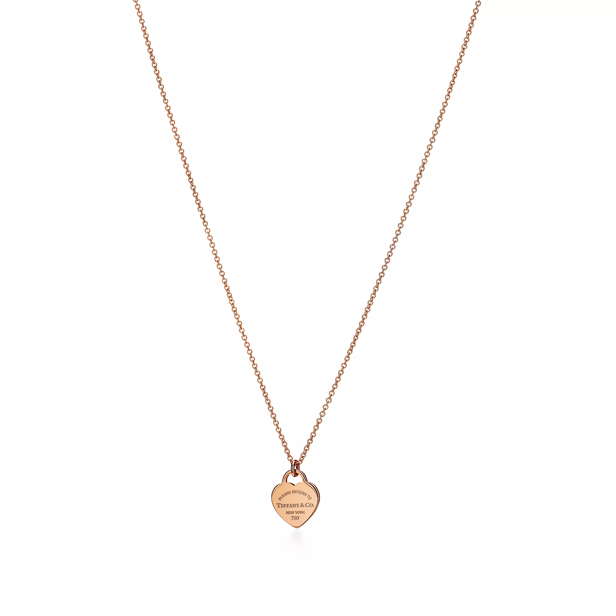Return to Tiffany® Heart Tag Pendant in Rose Gold, Mini