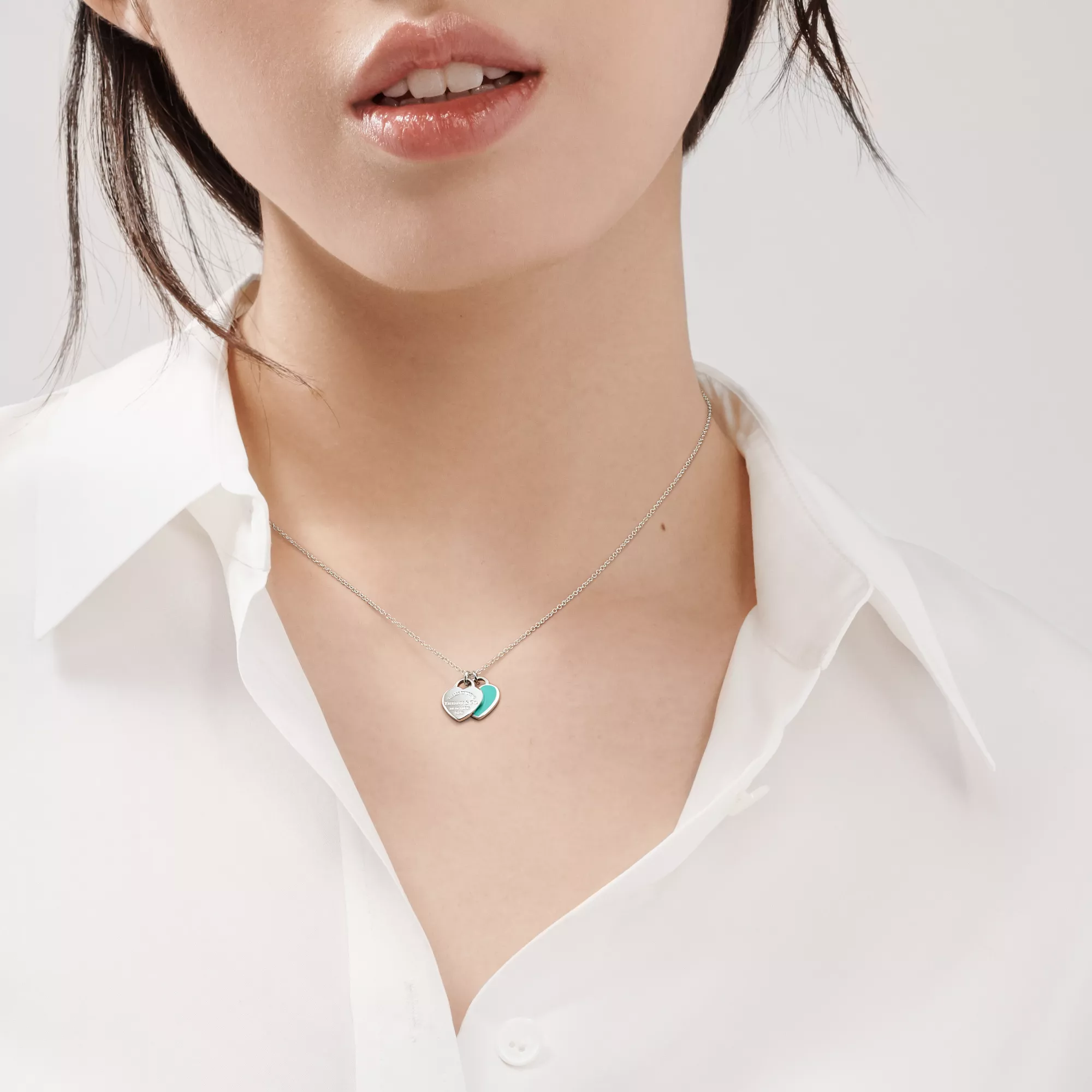 Return to Tiffany® Mini Double Heart Tag Pendant