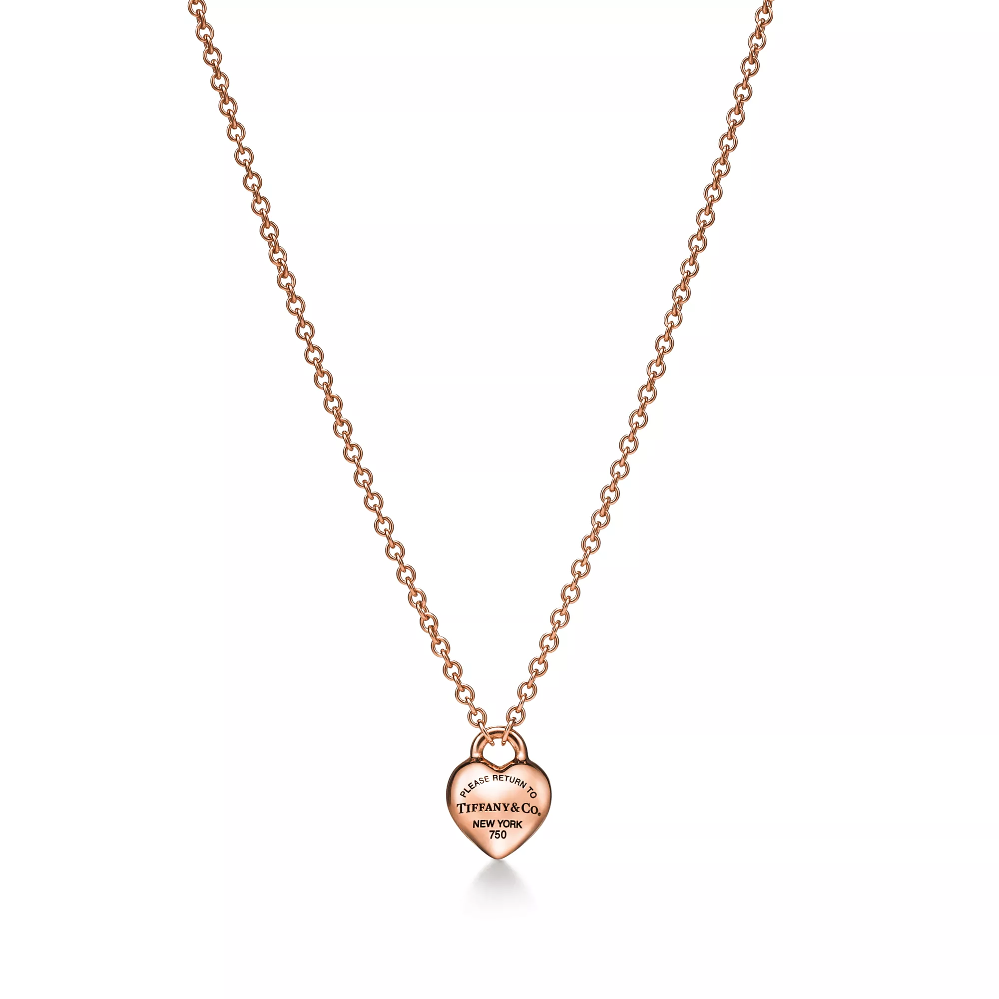 Return to Tiffany® Full Heart Pendant in Rose Gold