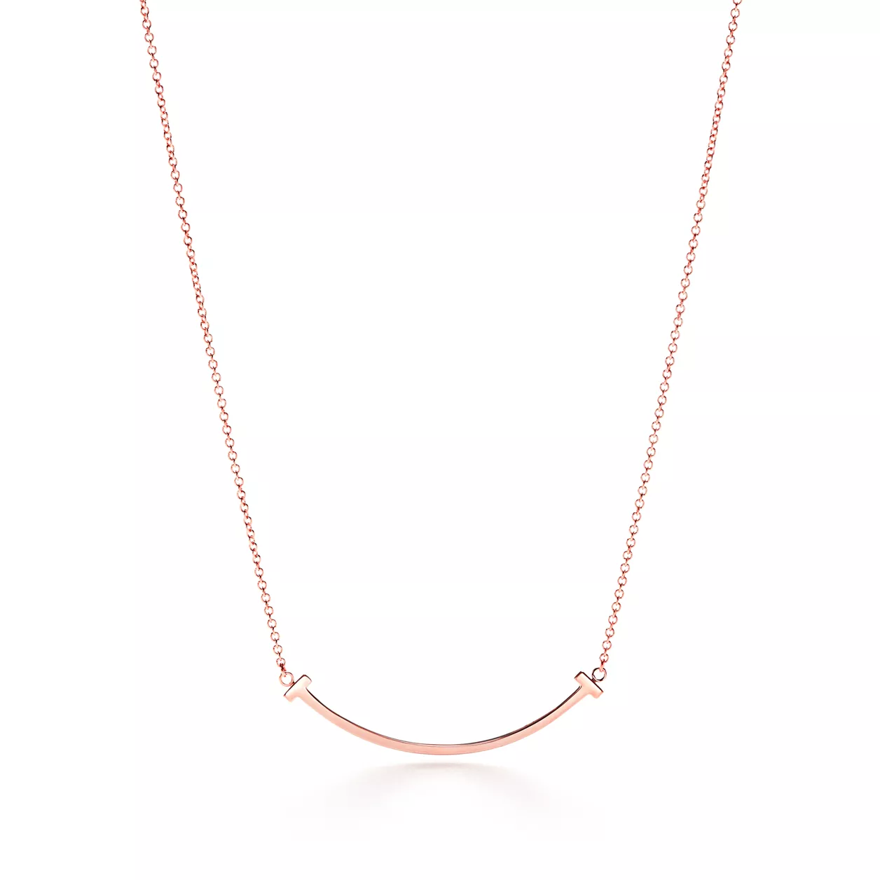 Tiffany T Smile Pendant in Yellow Gold, Small
