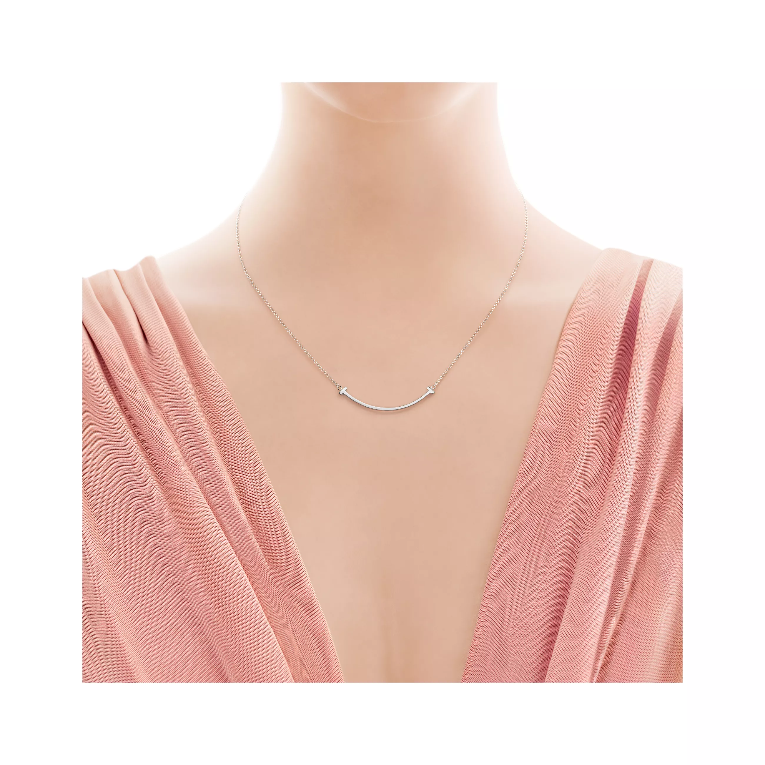 Tiffany T Smile Pendant in Yellow Gold, Small