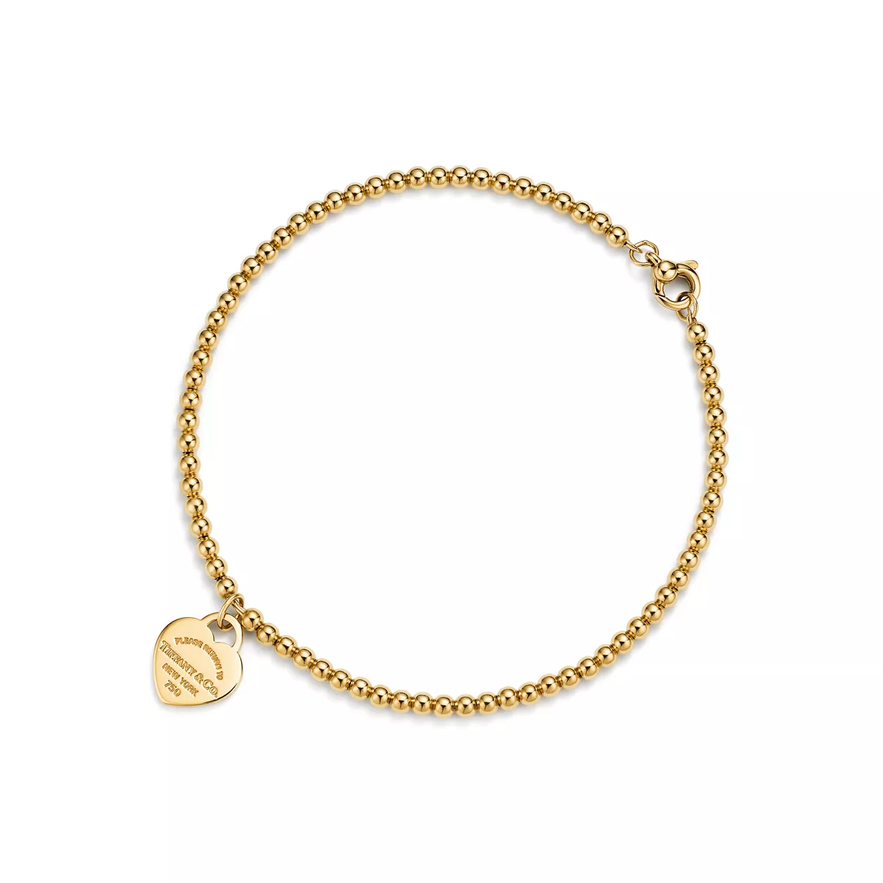 Return to Tiffany® Mini Heart Tag Bead Bracelet