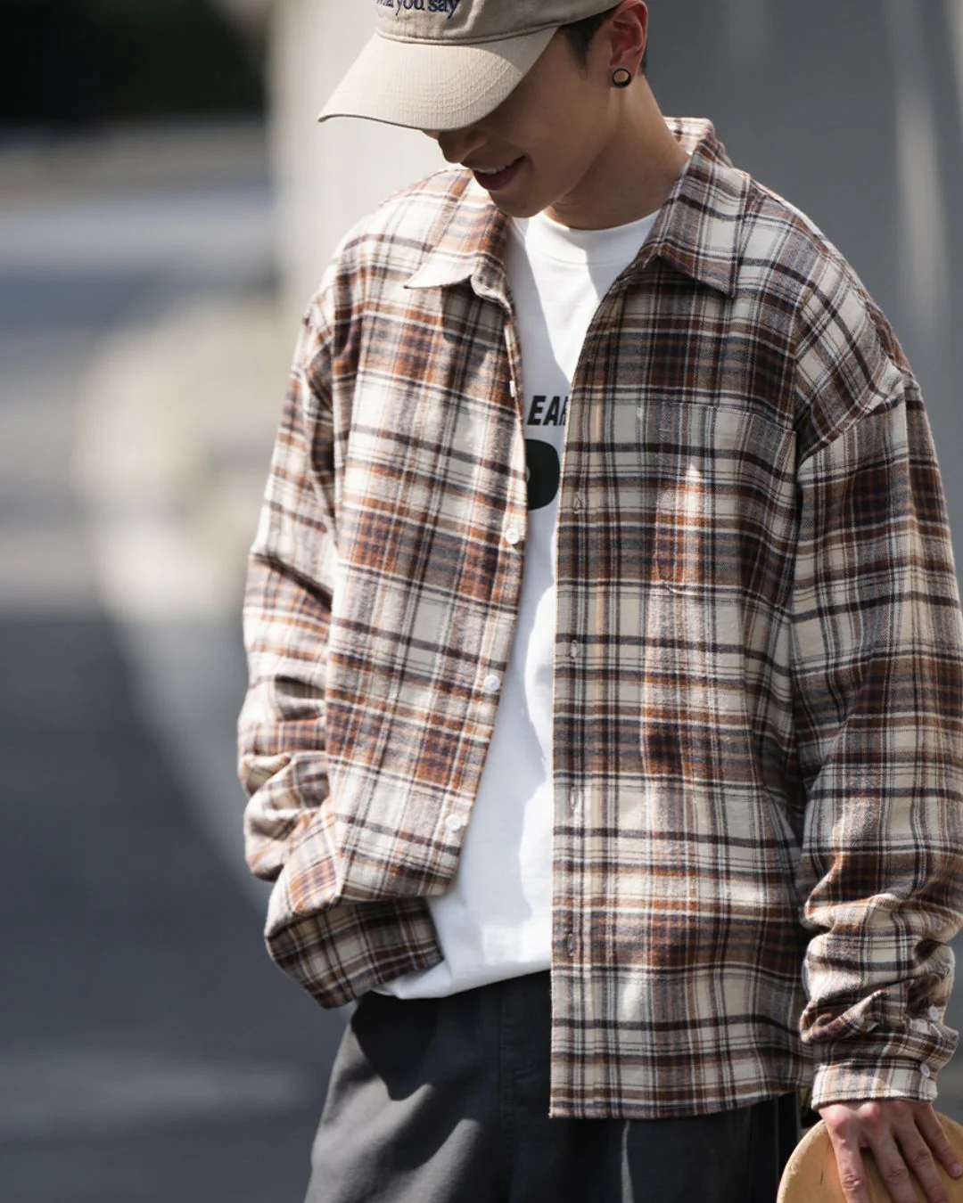 【10日以内お届け】Retro Mood Check Shirt LS081