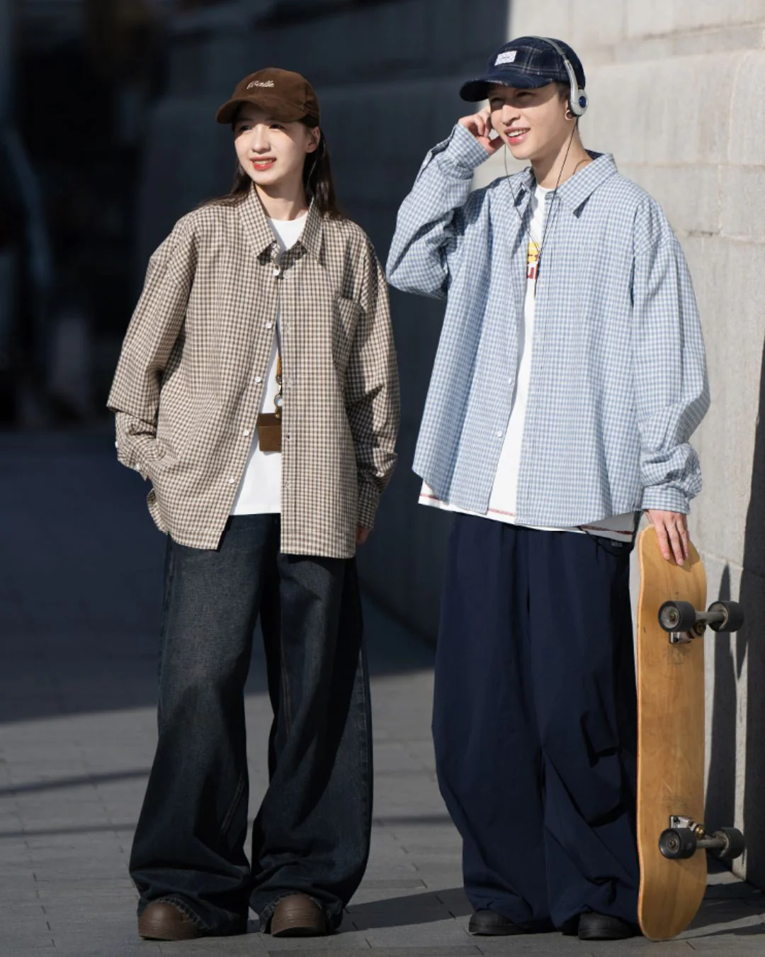Drop Shoulder Check Shirt LS102
