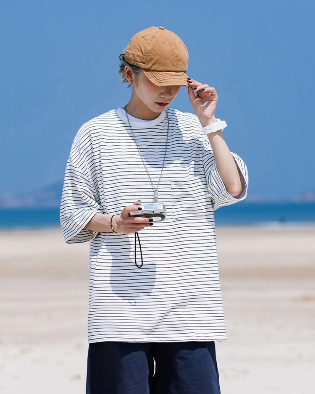 Casual Striped T-shirt ST034