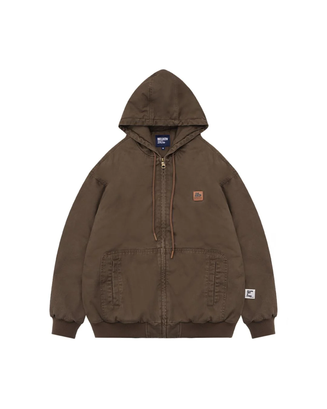Washed Cotton Hooded Jacket JK196