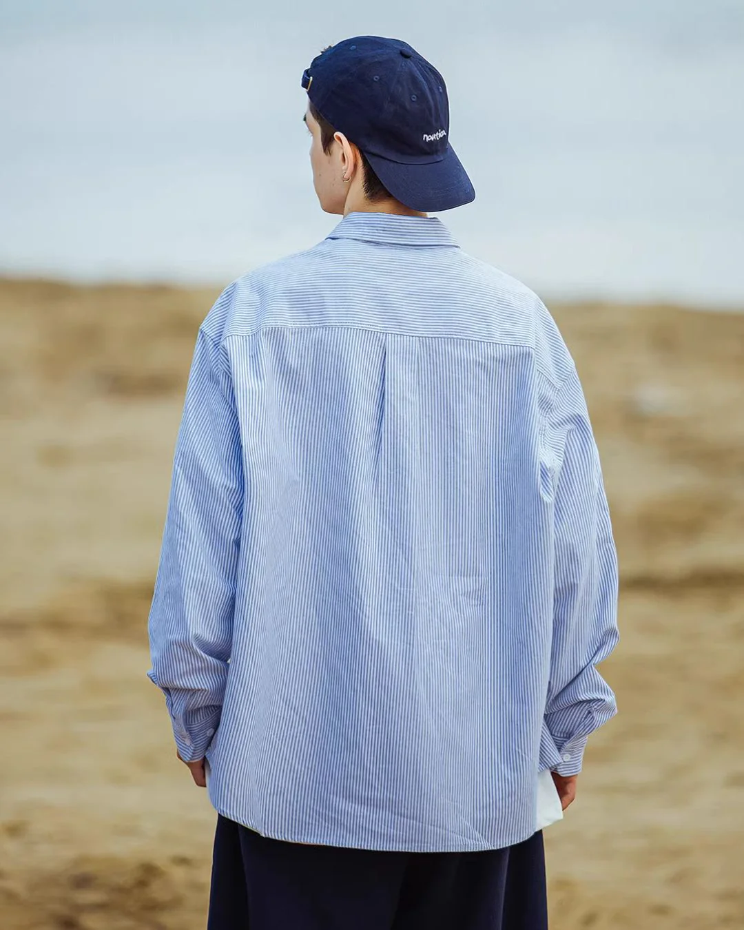 【10日以内お届け】Casual Striped Shirt LS047