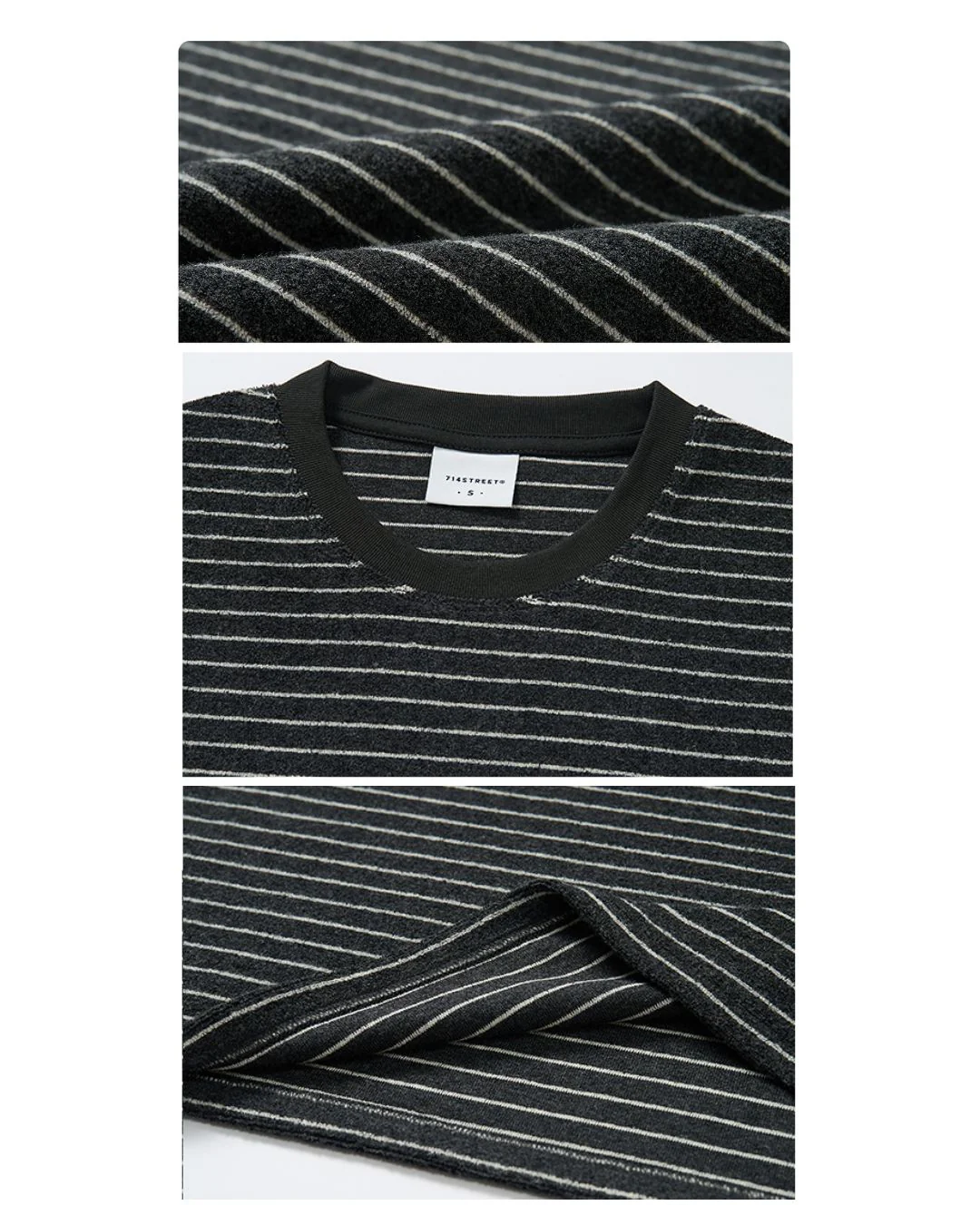 Terry Cloth Border T-shirt LT069