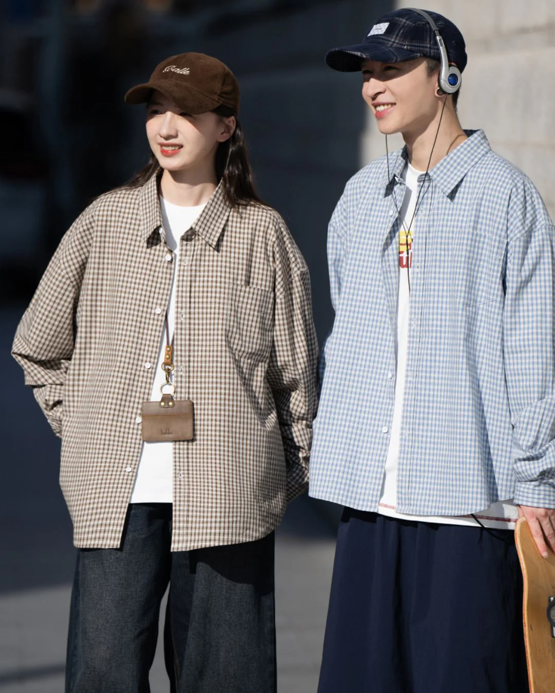 Drop Shoulder Check Shirt LS102