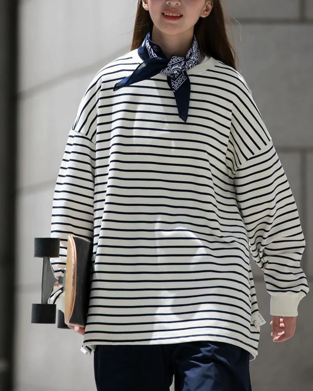 【10日以内お届け】Retro Stripe Long T-Shirt LT003