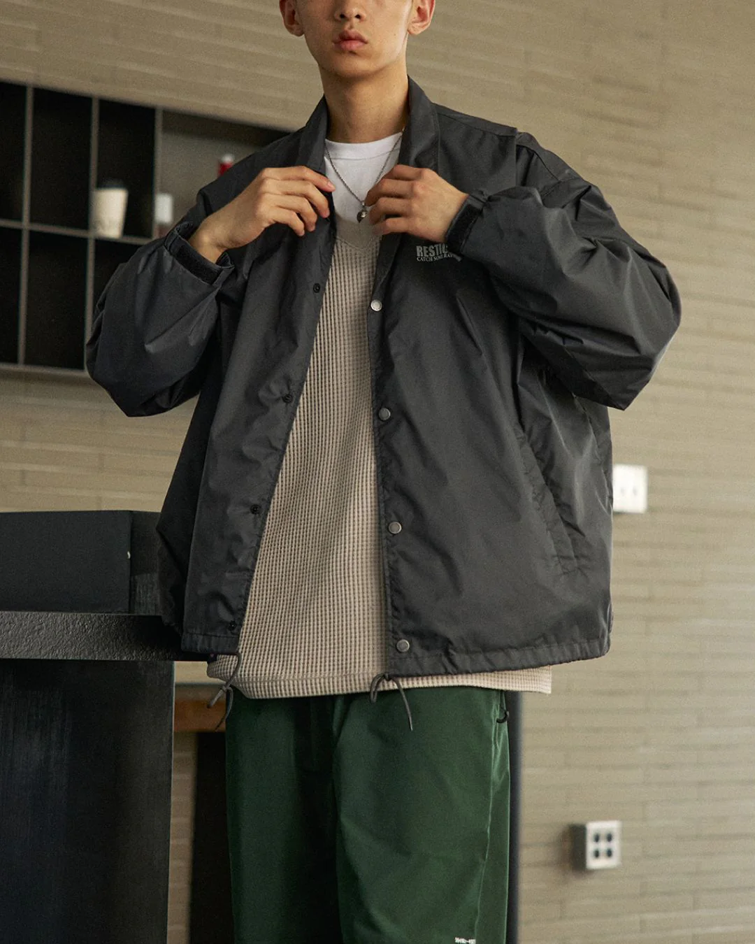 Nylon Coach Jacket JK228