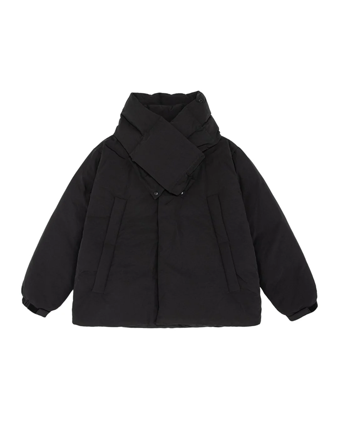 Scarf & Stand-collar Padded Jacket JK240