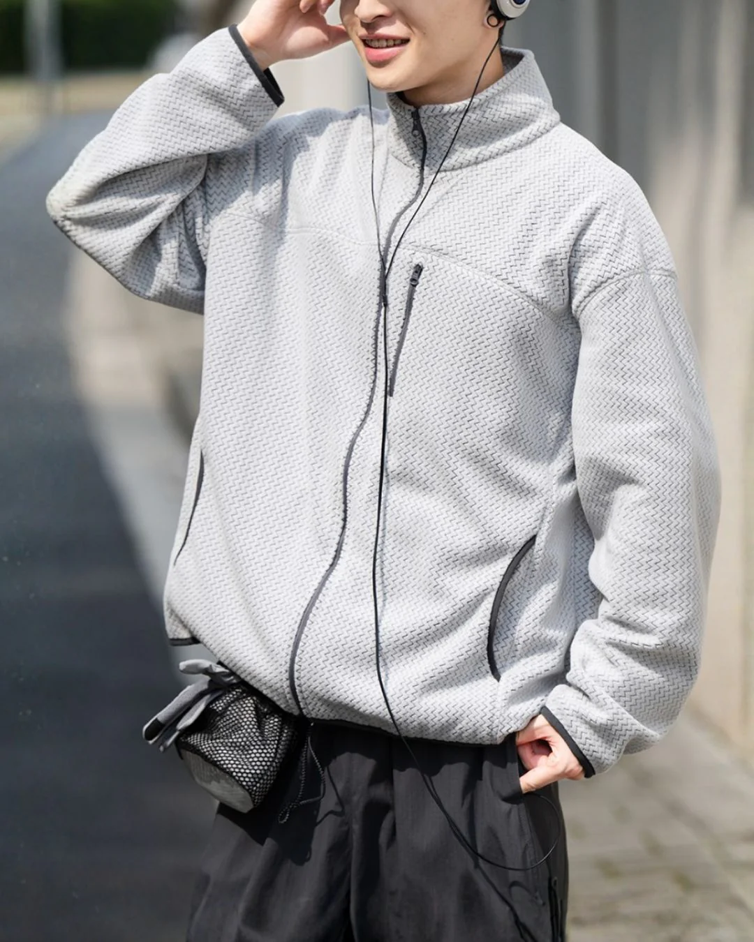 Chevron Fleece Jacket JK243