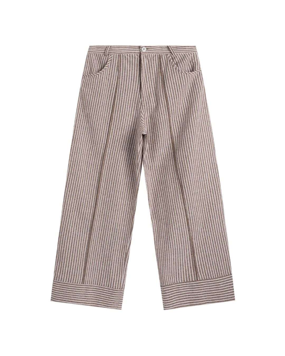 Cotton Striped Wide Pants WP082