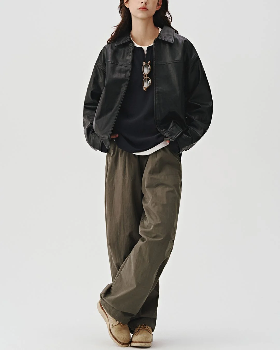 Basic Leather Jacket JK170