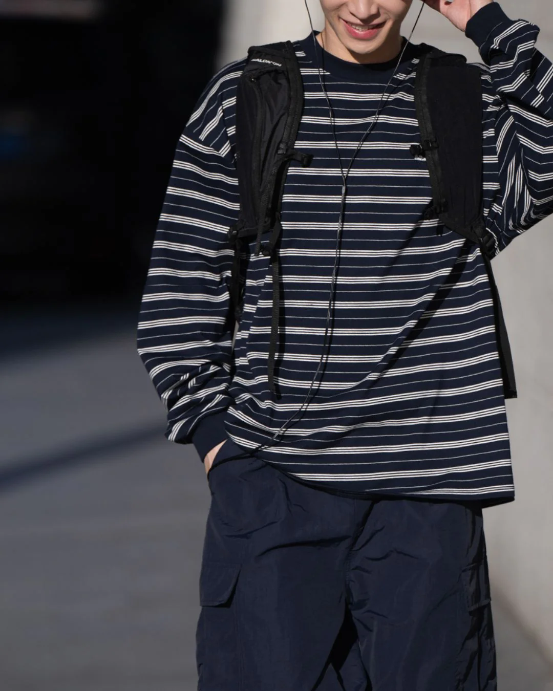 【10日以内お届け】Random Border Relaxed T-shirt LT075