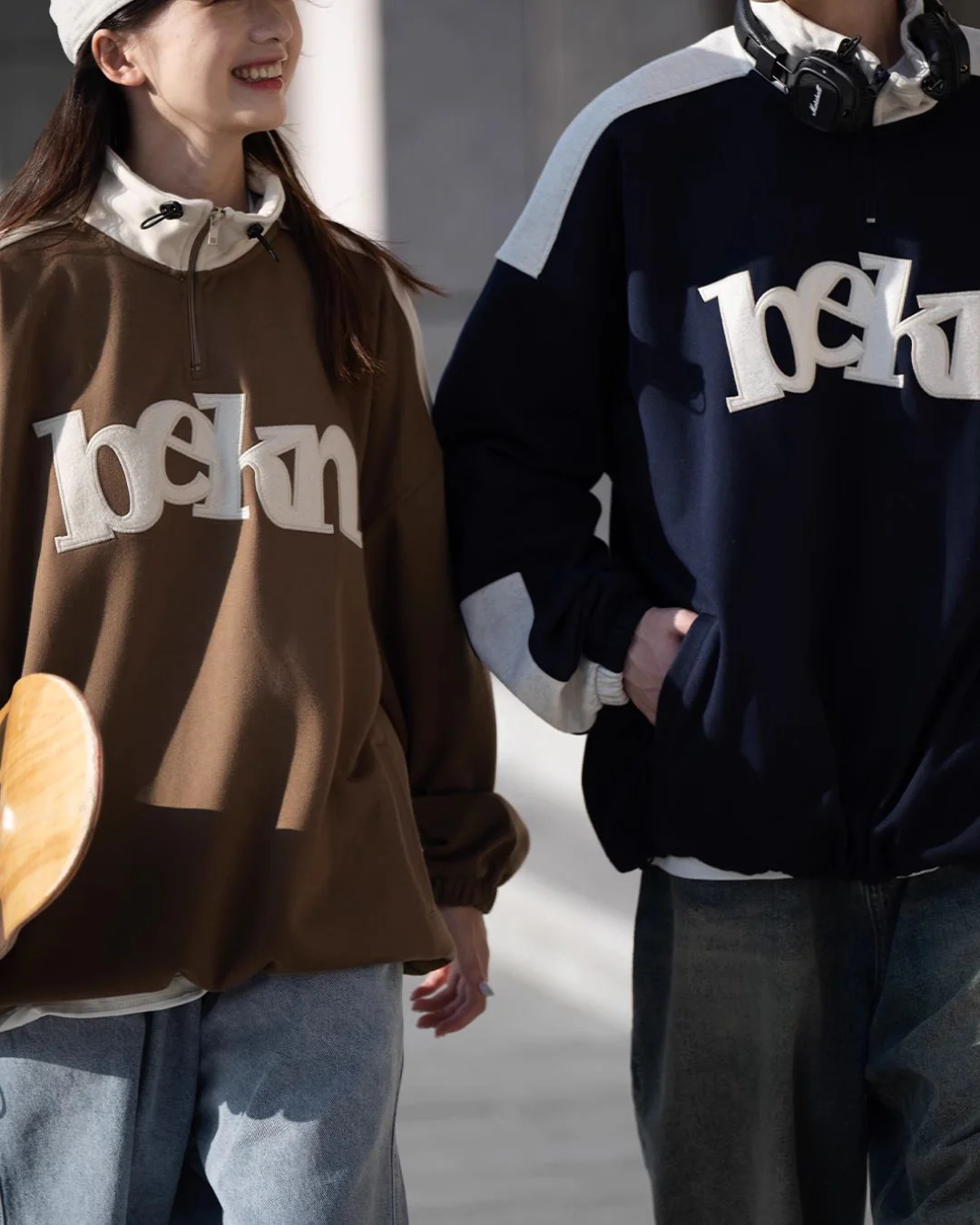 Half Zip Logo Sweat SW036