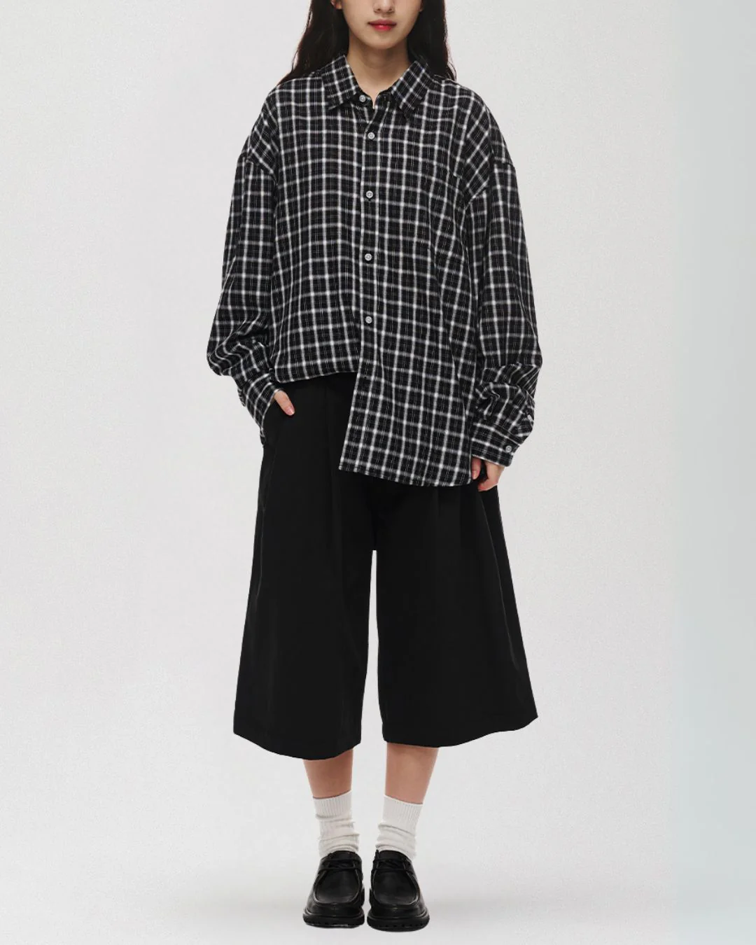 Retro Cotton Check Shirt LS099