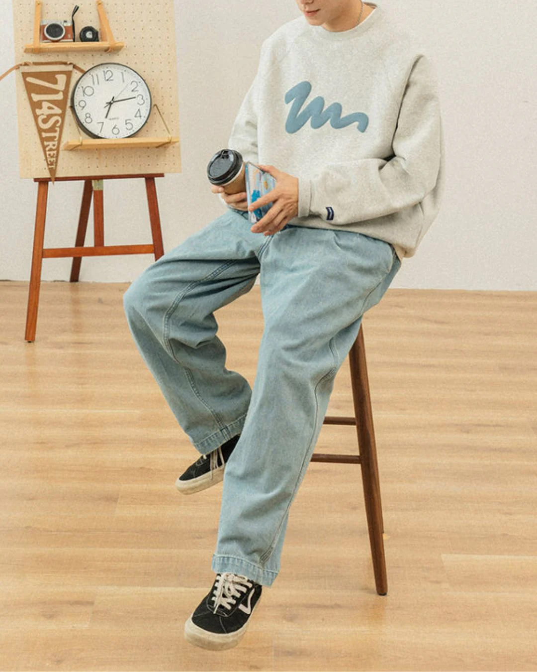 【10日以内お届け】Painted Logo Sweat SW008