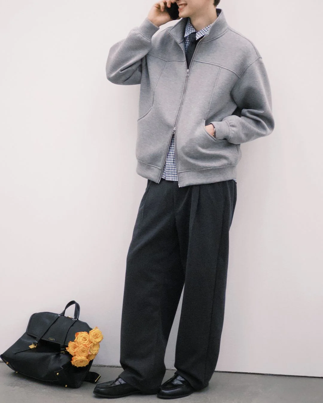 Wool Straight Wide Pants WP079