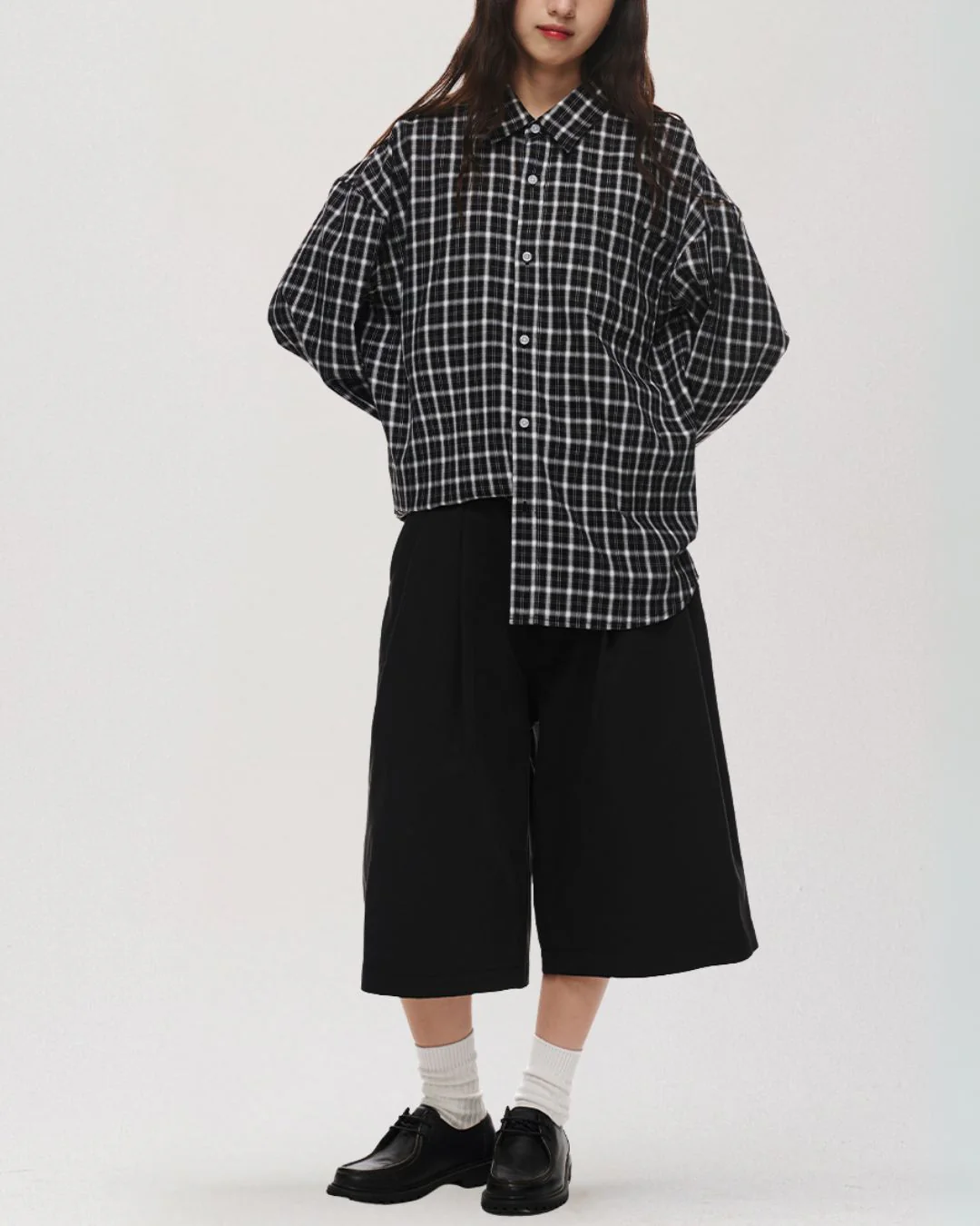Retro Cotton Check Shirt LS099