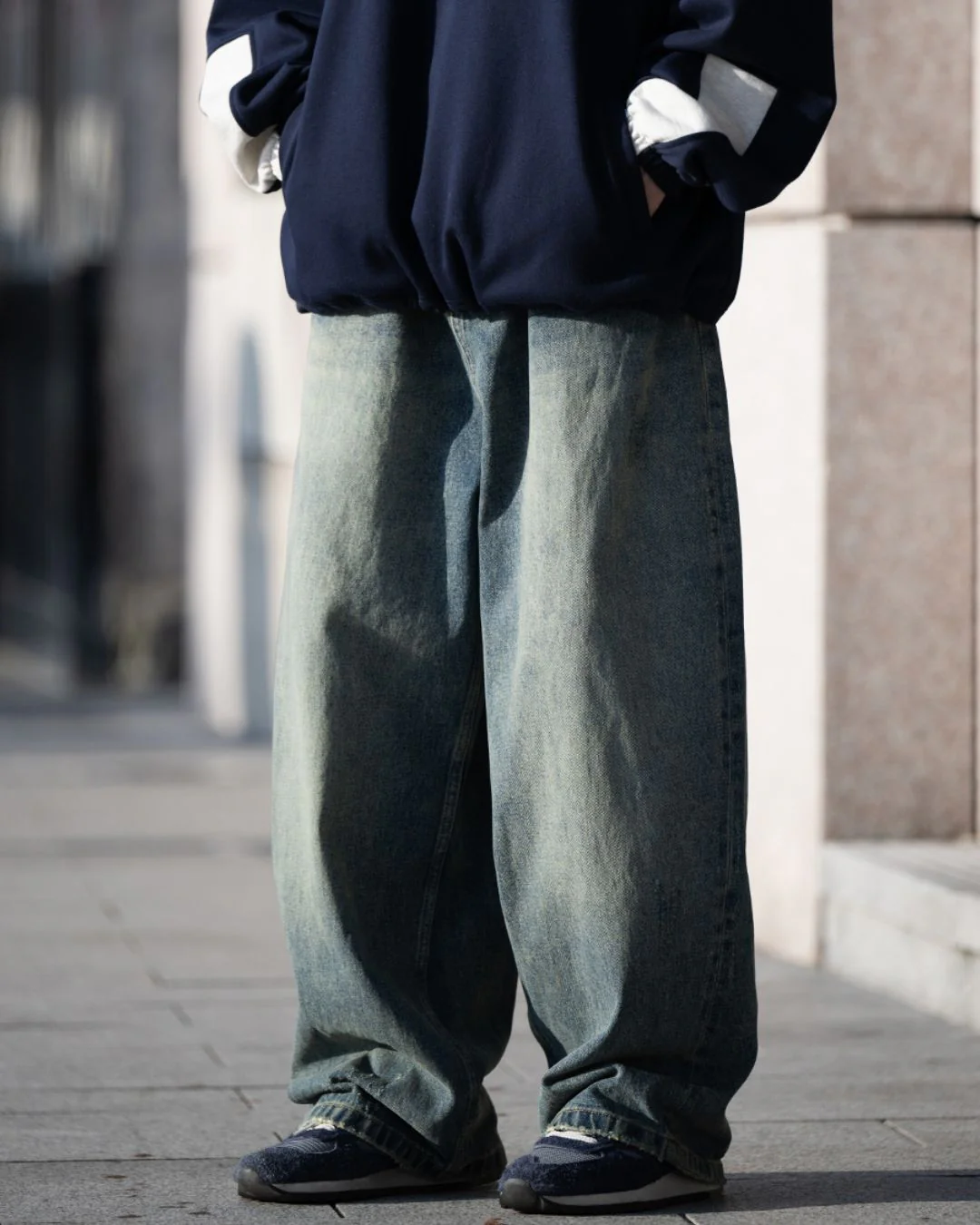 【10日以内お届け】Straight Washed Denim DP023