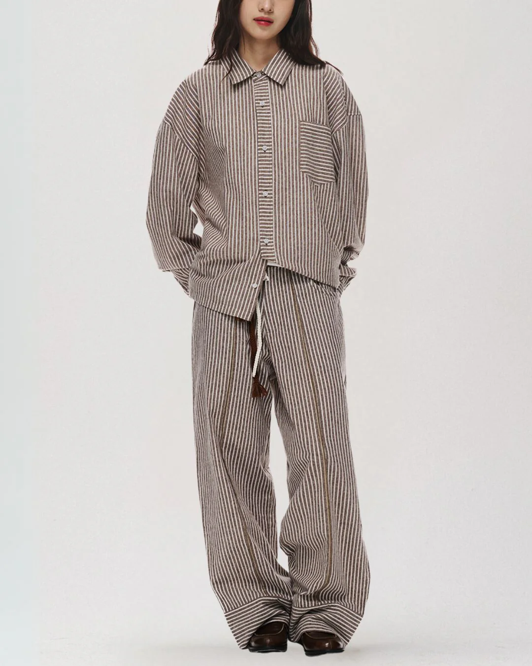 Cotton Striped Shirt LS097