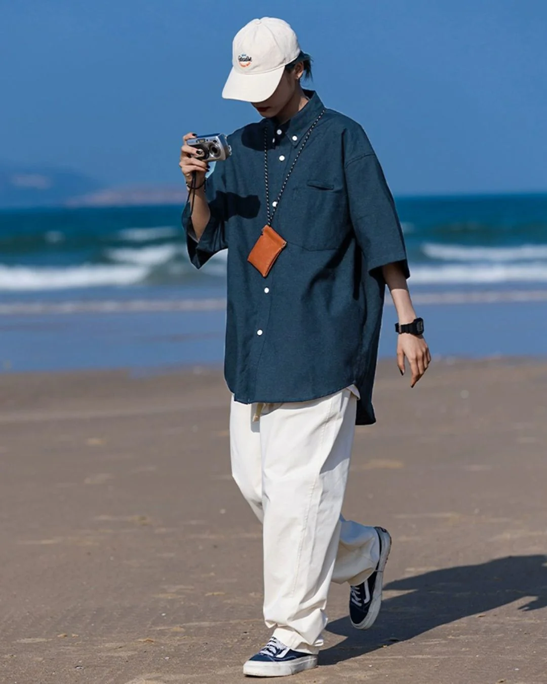 Button-Down Short Sleeve Shirt SS013