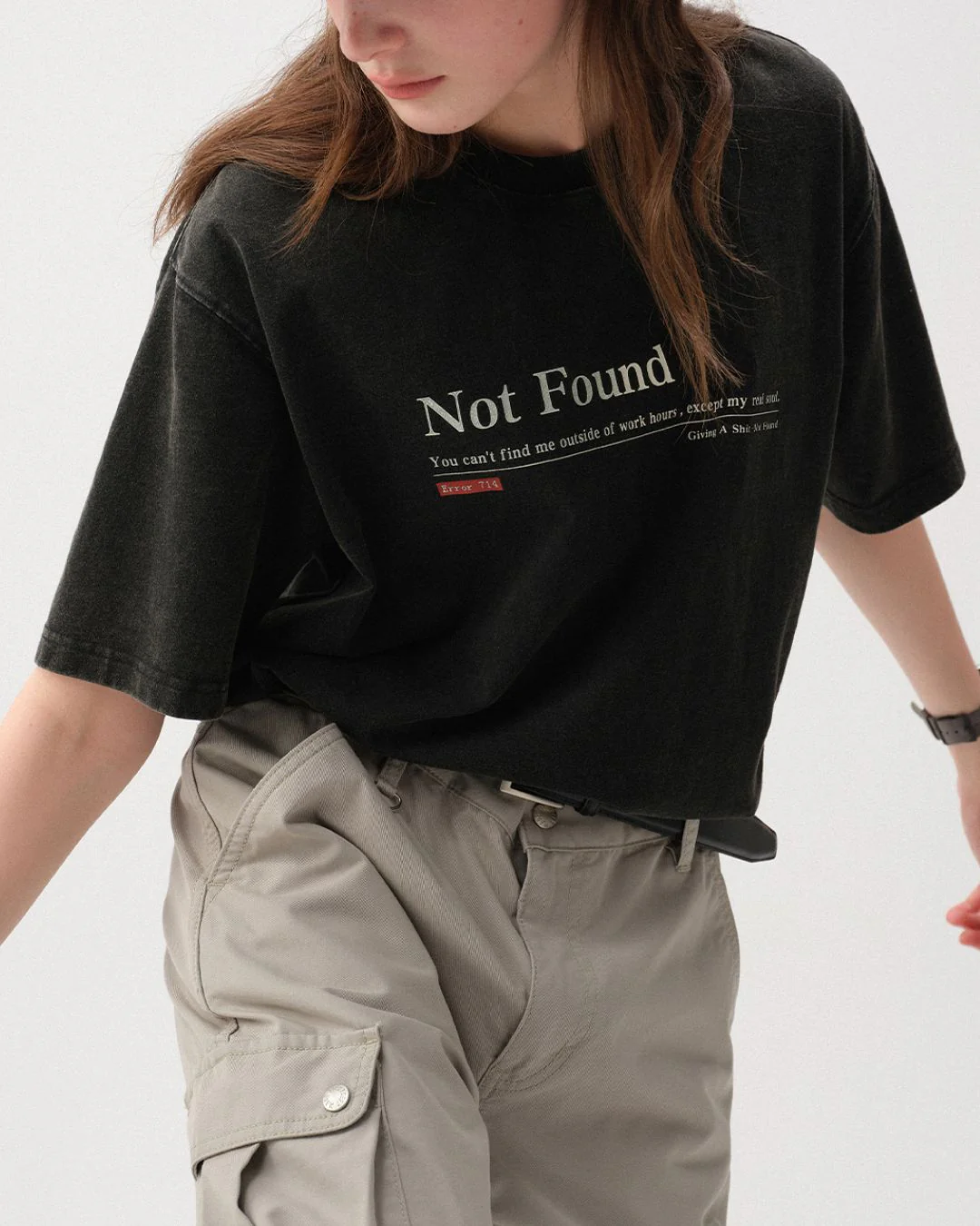 Washed Print T-shirt ST152