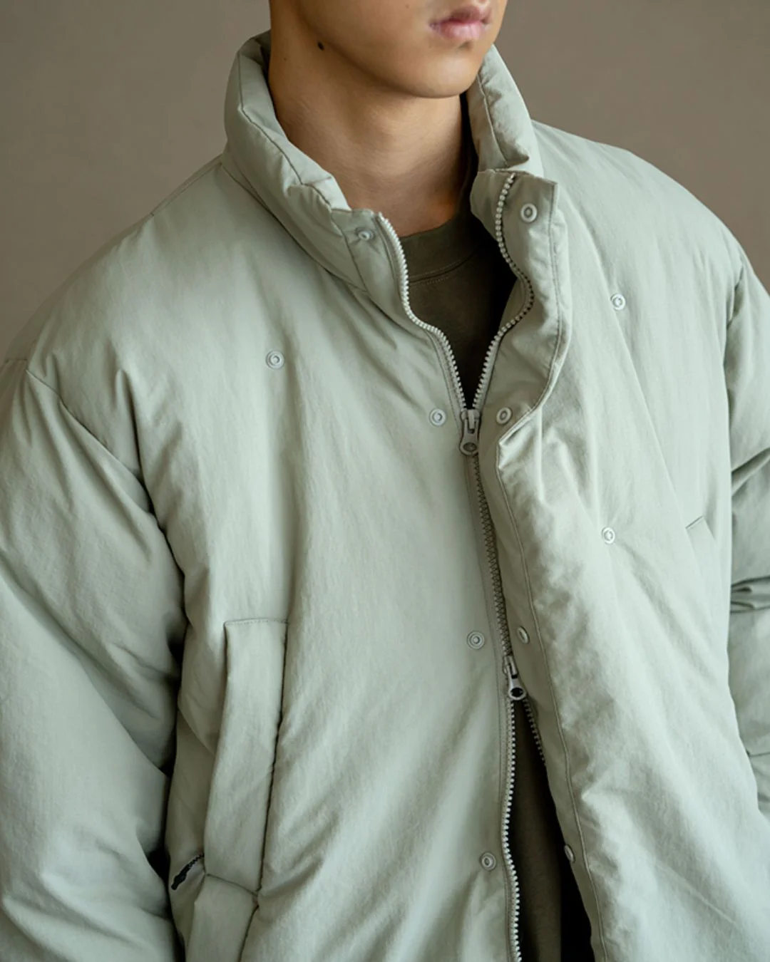 Scarf & Stand-collar Padded Jacket JK240