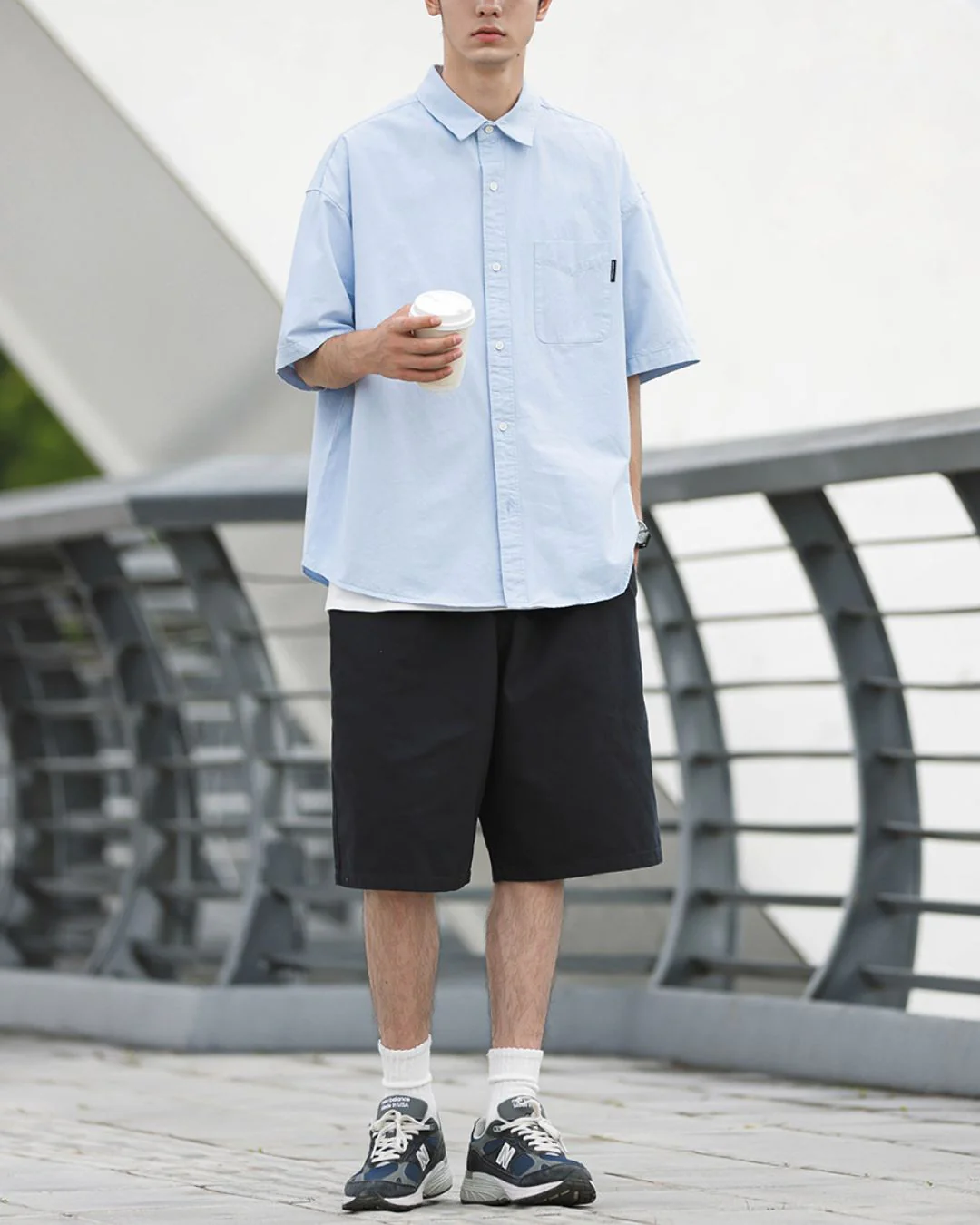 Plain Cotton Relaxed Shirt SS069