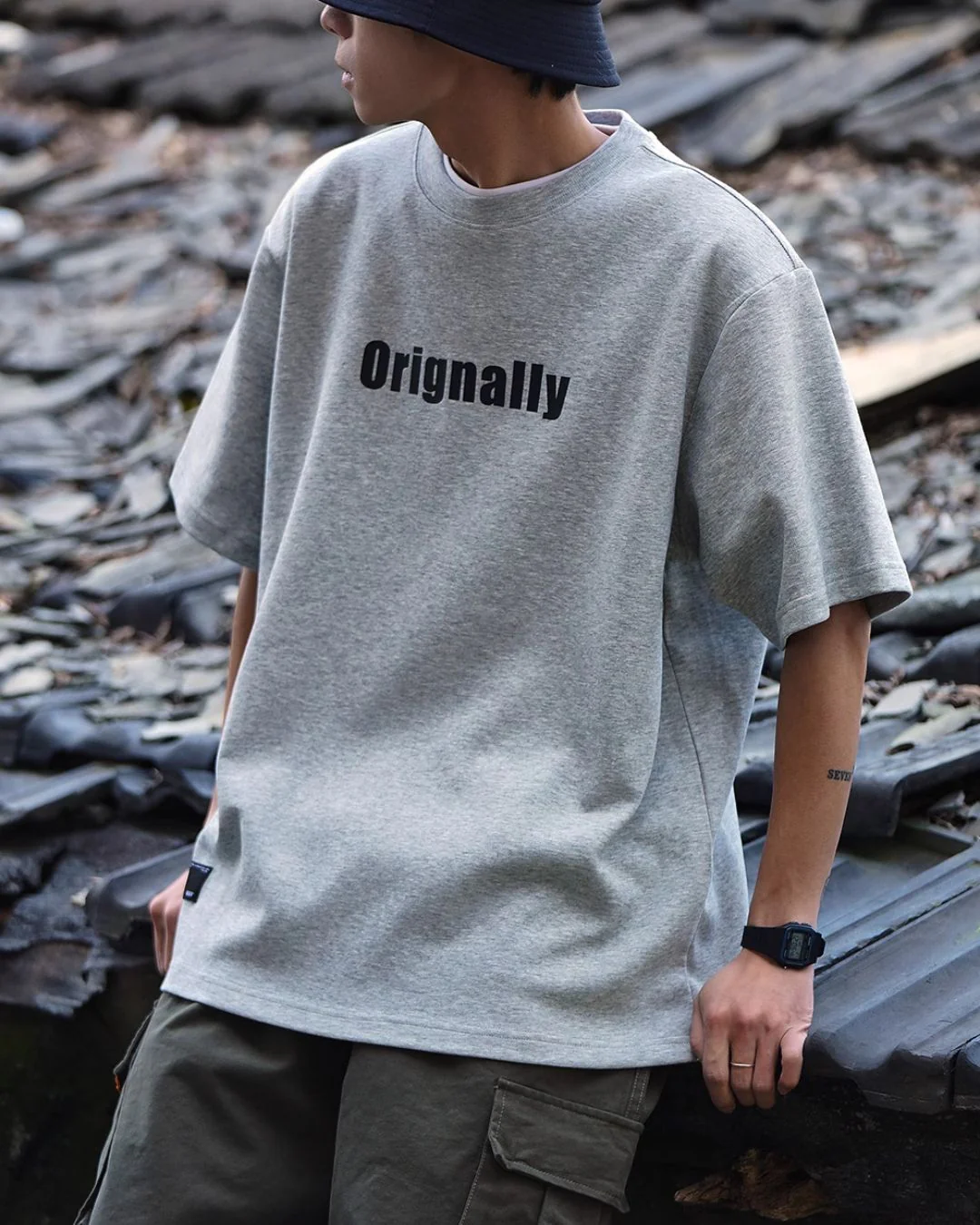 【セール】Heavy Weight Logo T-shirt ST070