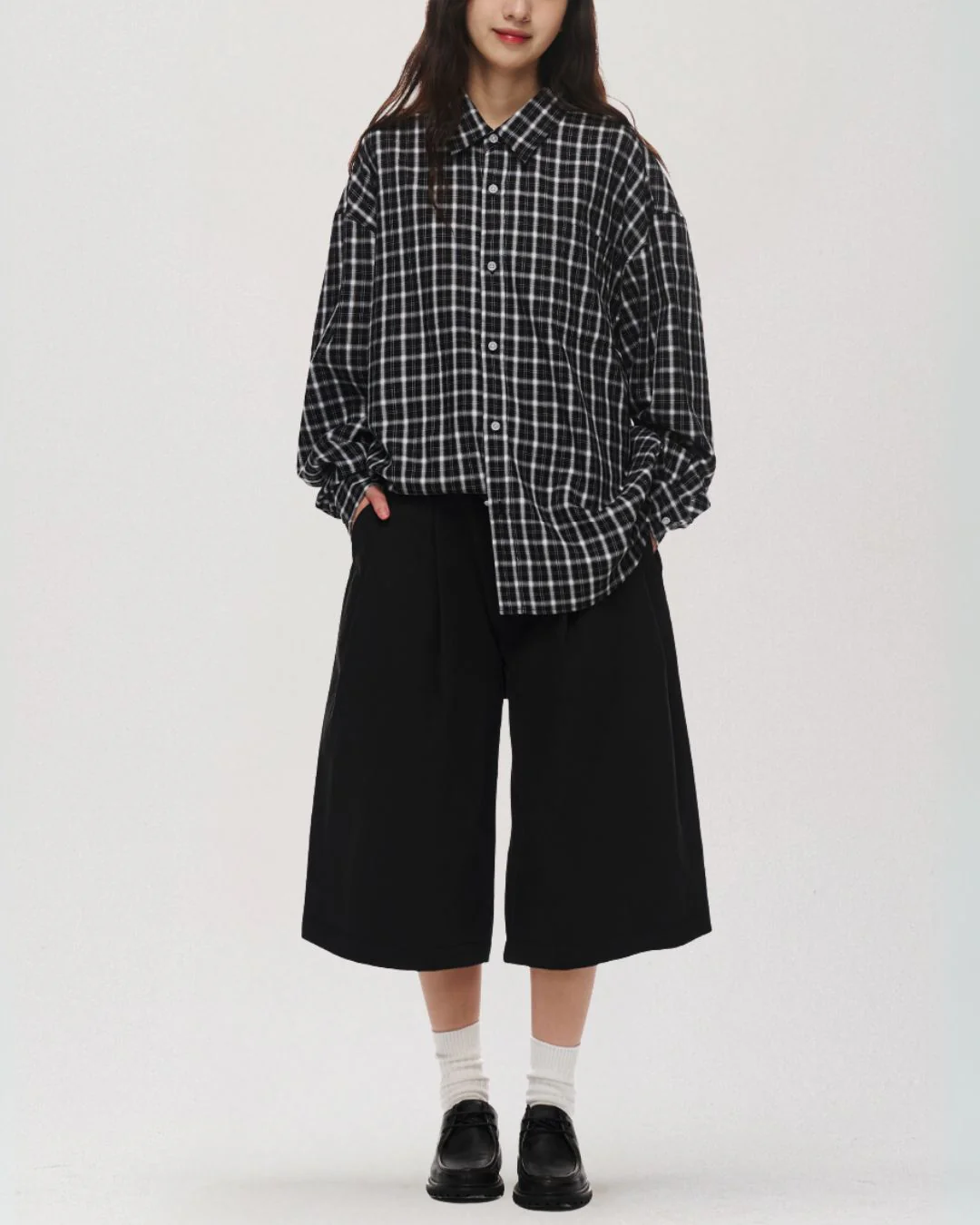 Retro Cotton Check Shirt LS099