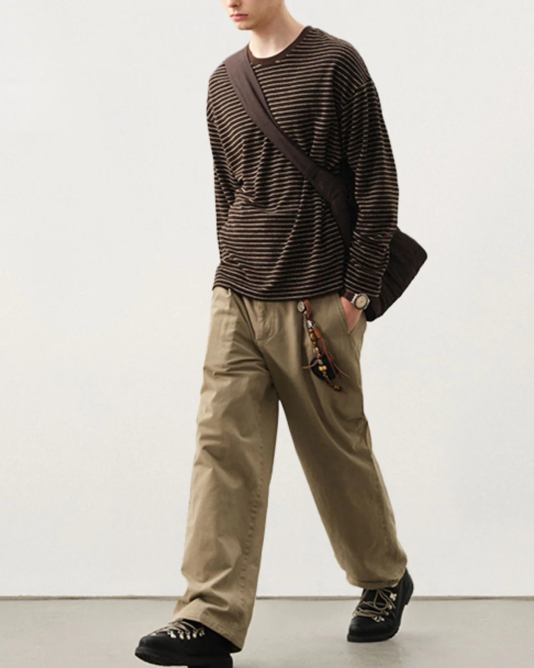 Terry Cloth Border T-shirt LT069