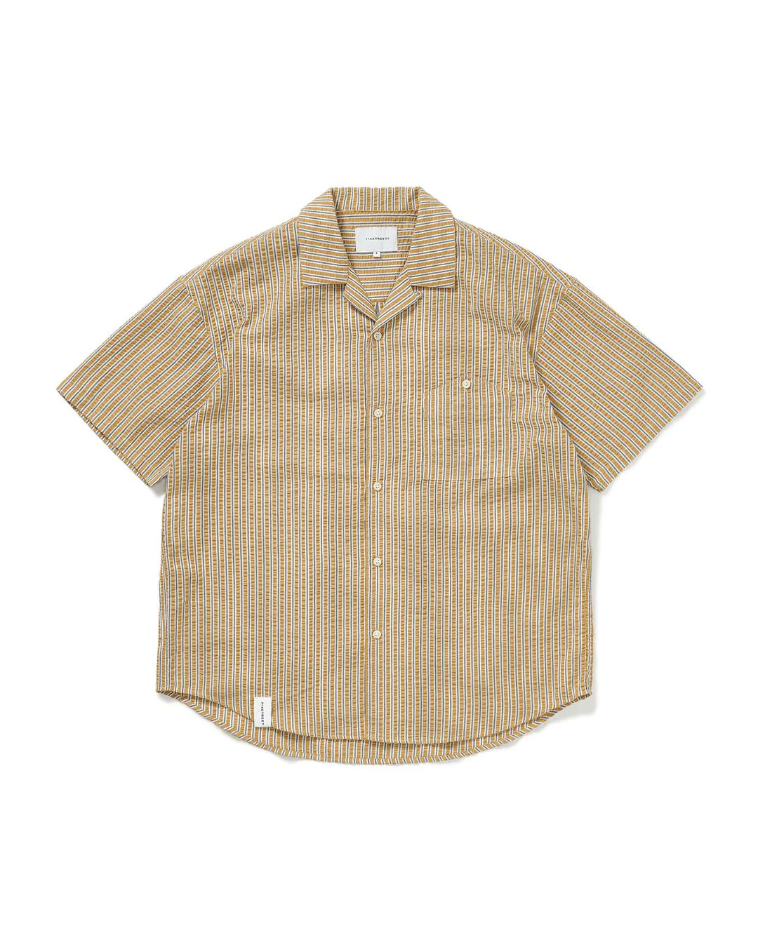 Open Collar Striped-Shirt SS025