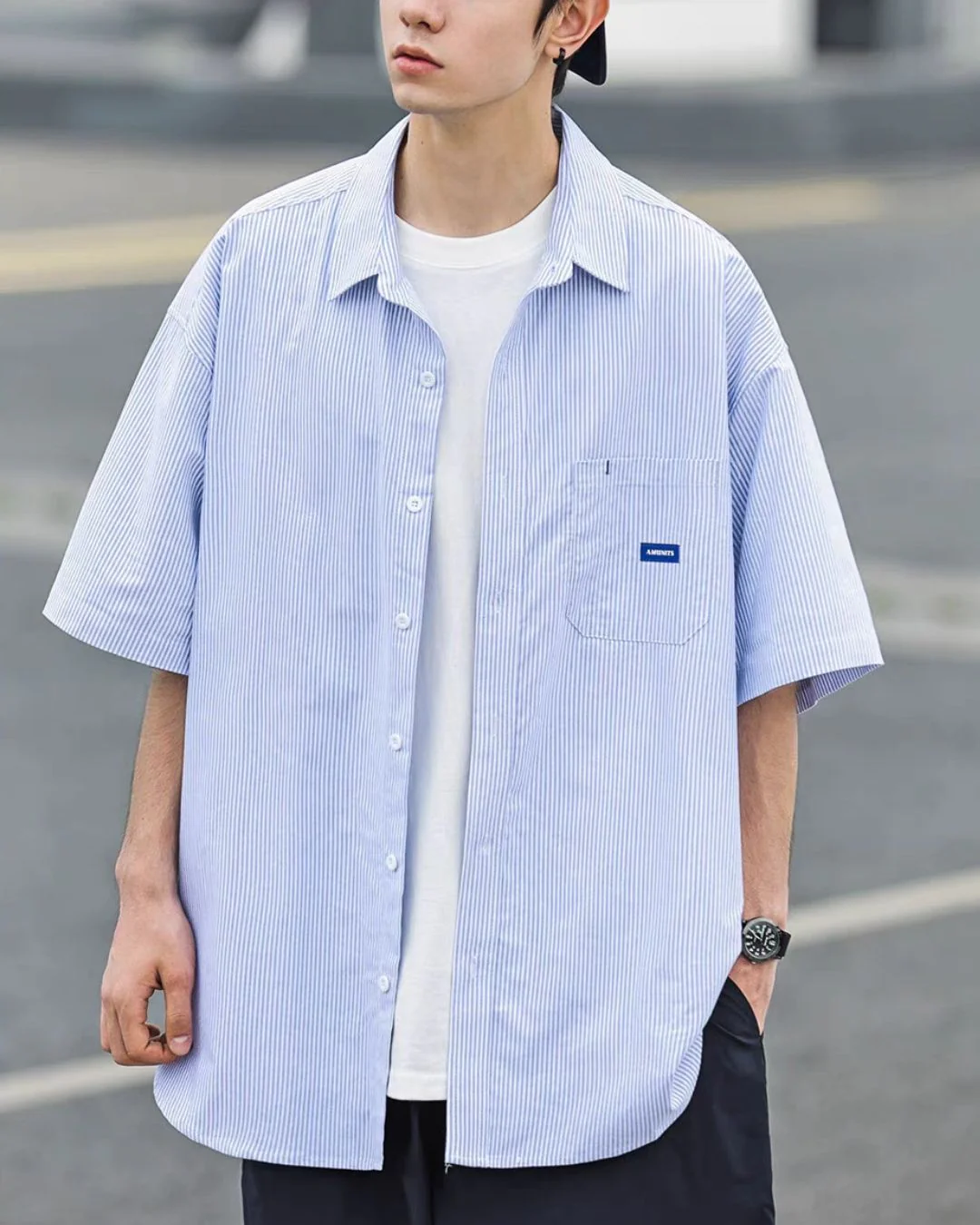Casual Striped S/S Shirt SS056