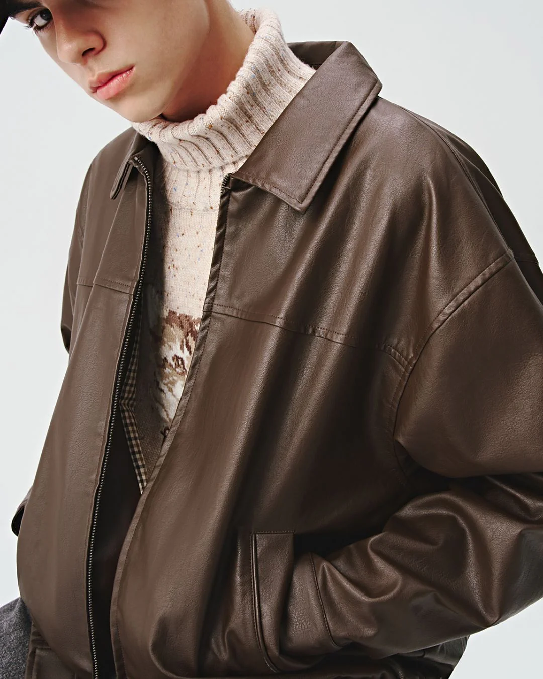 Basic Leather Jacket JK170