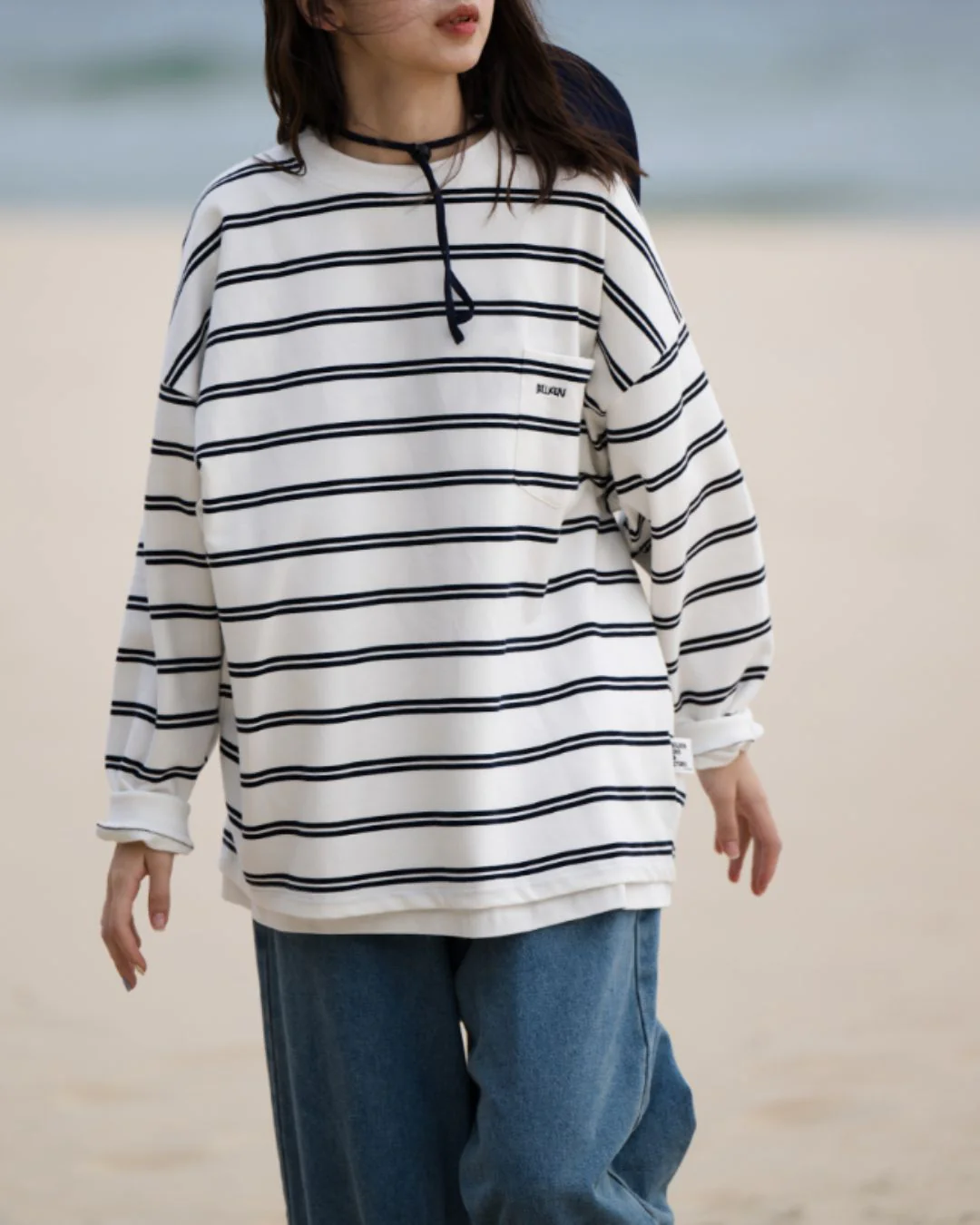 【10日以内お届け】Relaxing Border T-Shirt LT017